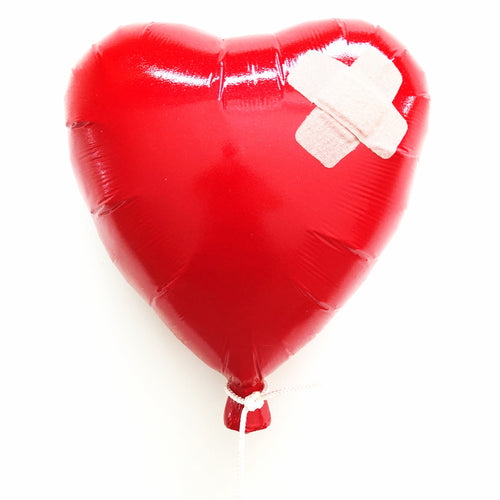 Band Aid Balloon - Red, High Gloss -  Sculpture
