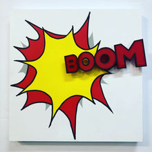 "Boom" - explosive 3D wood panel