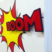 "Boom" - explosive 3D wood panel