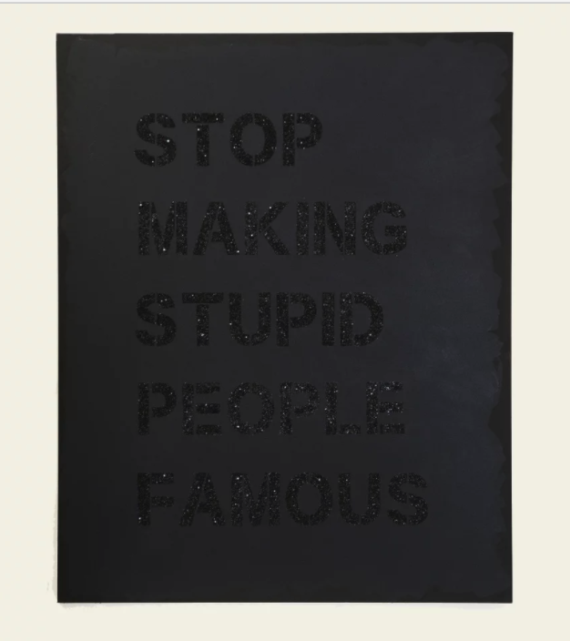Stop Making Stupid People Famous - Black Diamond Dust  - 24